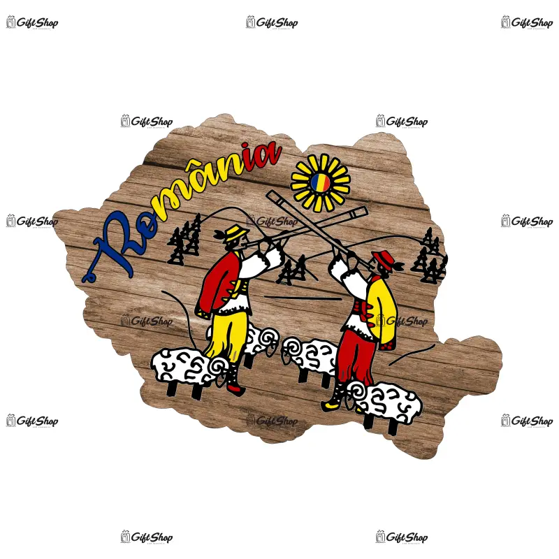 Mgs022-magnet frigider-harta romania